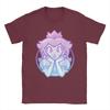Unisexs TShirts Super Marios Princess Peach Gradient Portrait Amazing Cotton Tees T Shirt Round Neck Clothes New Arrival