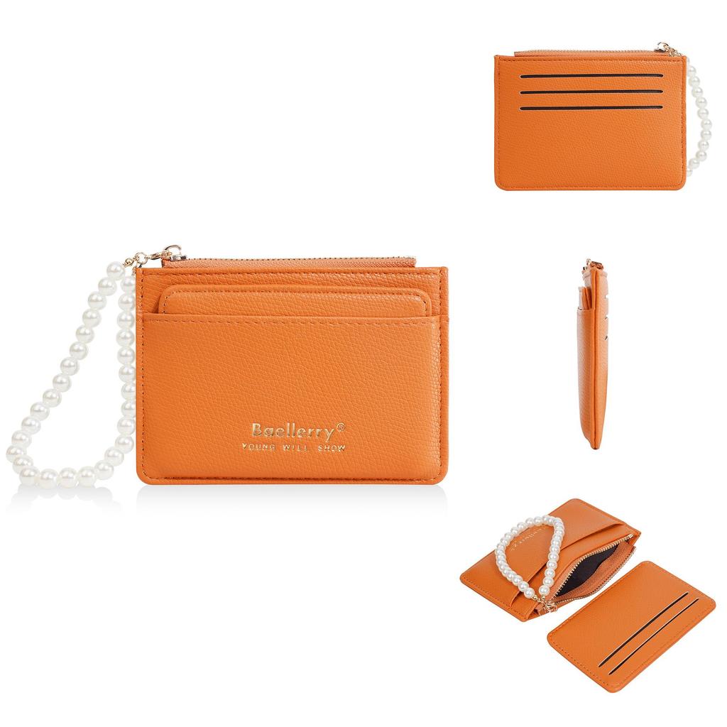 Women's High-End Multi-Card Slot Coin Purse - Small PU Card Holder for Students
