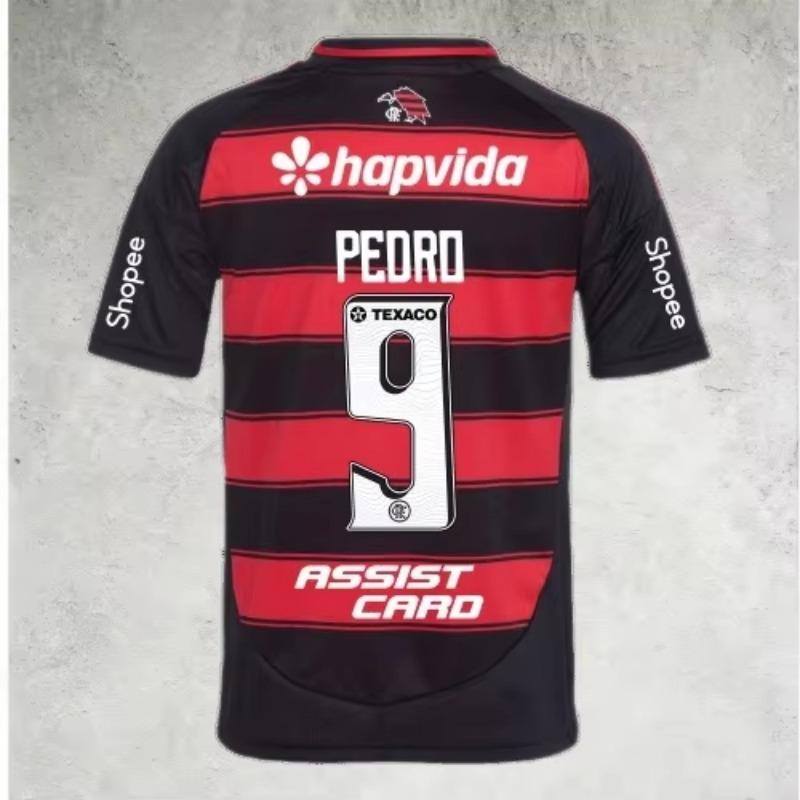 2026 Flamengo Fußballtrikots Jorginho Aufdruck Brasilianischer Club Fan Sportbekleidung Lässige Alltagskleidung Gleich für Erwachsene Familie Kinder T-Shirts 160