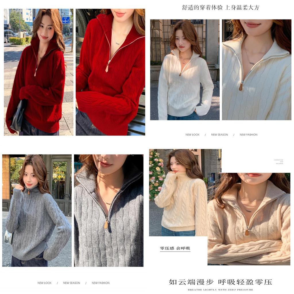 Knit Sweater Women Fall Winter High Neck Pullover With Warmth And Comfort For Casual Wear