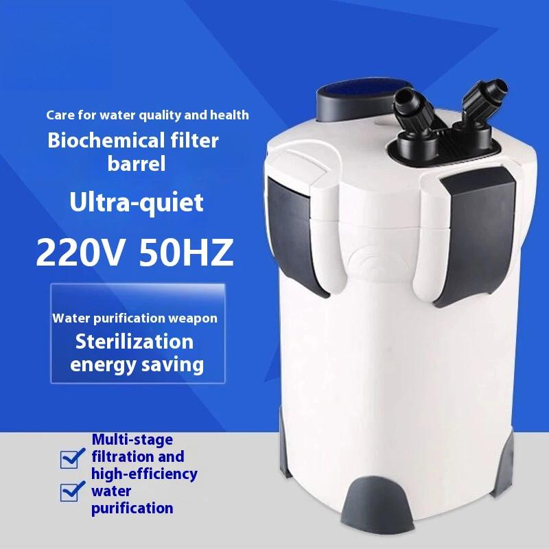 Fish Tank Cylinder Filter Bucket Aquarium Water Algae Purification External Filter Ultra-quiet Biochemical Filter Barrel