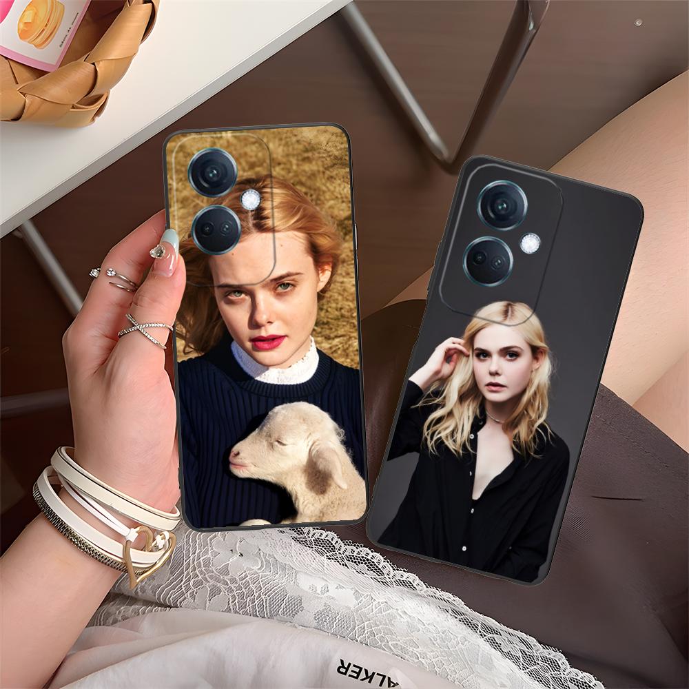 Elle Fanning Matte TPU Mobile Phone Case for OPPO Find X9 X8 X7 X6 X5 X3 X2 Plus S Pro Ultra Lite Colorful Printing Cover