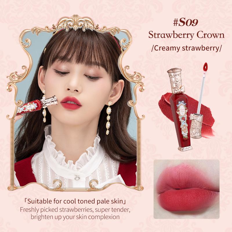 Flower Knows Seria Rococo cu Căpșuni Cremă de Buze Noroasă Rujuri 3.5g