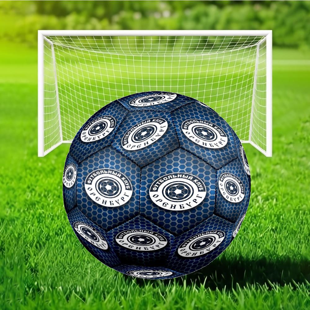 Soccer Club Emblem Design Printed Size 5 Soccer Ball - Durable, Machine-stitched, Soft and Comfortable, Suitable for Training and Matches Gift