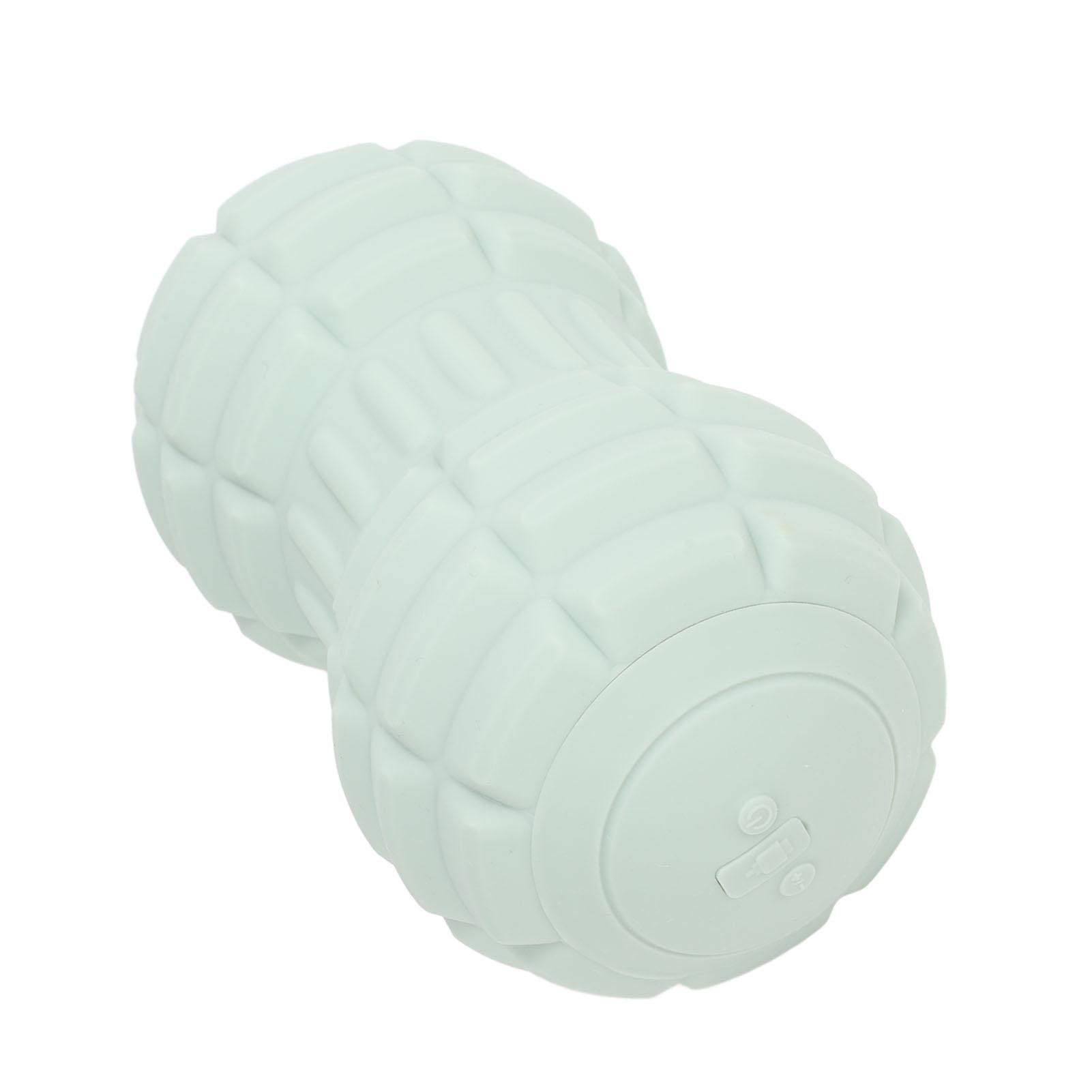 

Массажный шарик из арахиса TPE с 4 скоростями вибрации, электрический роликовый массажер для глубоких триггерных точек тканей зелёный