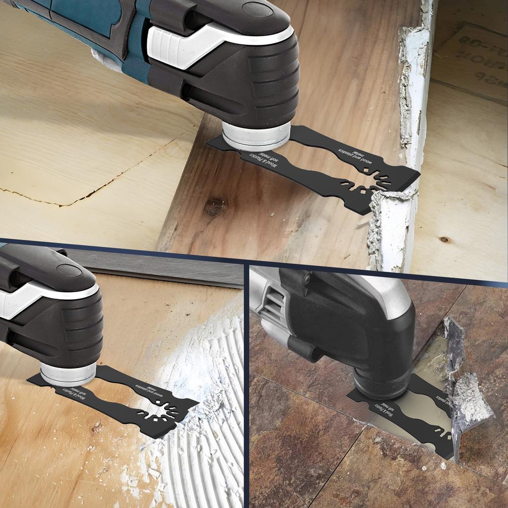 New Multi Tool Blade Dual Mode Oscillating Saw Blade Paint Cement Scraper Wood Nail Metal Cutter Quick Release Saw Blade 100mm