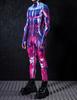3D Digital Printing Stage Performance Costumes Adults Halloween Events Carnival Theme Party Cosplay Outfit Pretend Game Jumpsuit