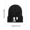 One Punch Man Strickmütze Damen Unisex Mützen Herbst Winter Hüte Saitama OPM Oppai Anime Manga Crochet Melon Cap