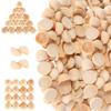 Natürliche Halbe Holzperlen Großpackung 20mm Unfertige Holzhalbkugel ohne Loch für DIY Malerei Bastelkunstbedarf Modellrequisiten
