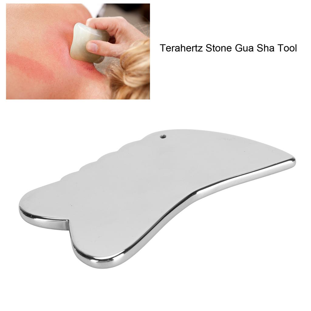 100x60x6mm Terahertz Schabbrett Energiestein Meridian Rücken Schabplatte Massagegerät für Zuhause