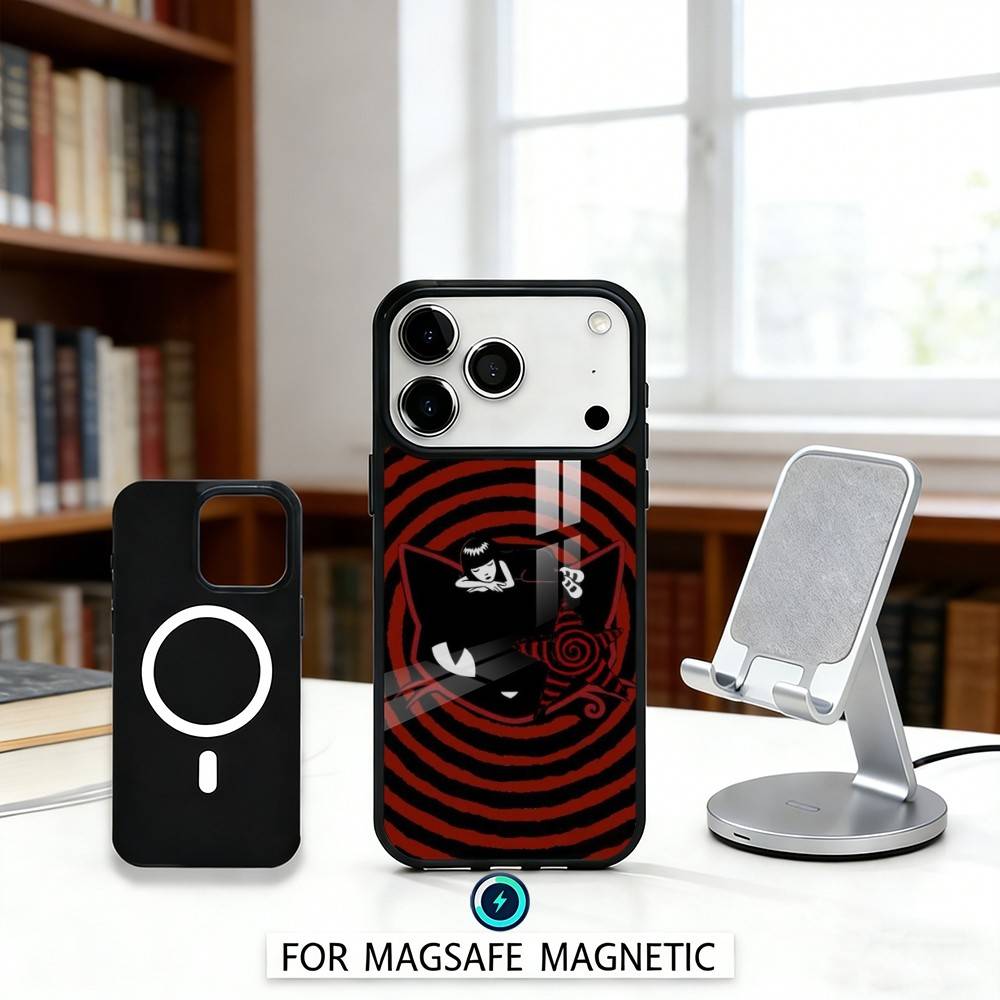 Cat E-Emily The Strange Phone Case For iPhone17,16,15,14,13,12,Pro,Max,Magnetic For Magsafe Wireless Charging