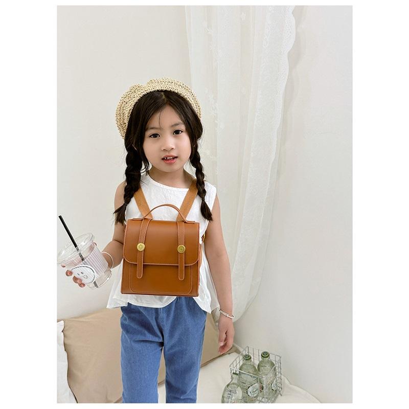 British Style Children's Backpack Simple High-end Handbag Children's School Bag Travel Small Backpack