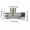 2PCS Stainless Steel Pipe Joint 3 Way 3 Way Diverter Durable Water Pipe Connector  Home Water System