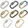 ZHUKOU Single Sided Zirconia Women's Gold Hook DIY Jewellery Accessories Single For Handmade Necklace Components Clasp HookVK106