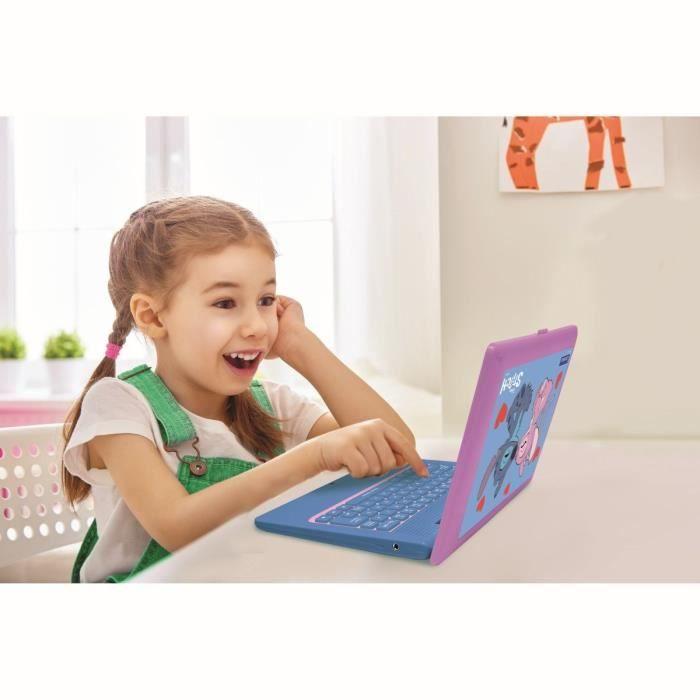 EXKLUZIVNÍ vzdělávací bilingvální počítač Stitch a Angel – 124 aktivit (Francouzština-Angličtina)