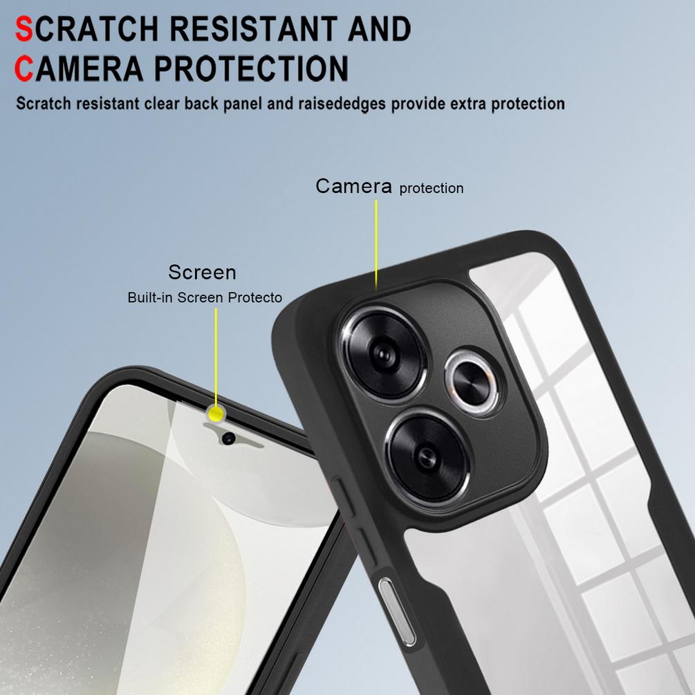 Fully Coverage case For POCO M6 4G F6 Pro X6 Pro M6 Pro F5 Pro X5 X4 GT X4 Pro M4 Pro F3 X3 Pro C65 double protect shield cover