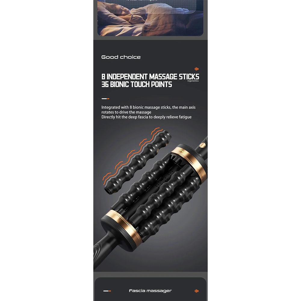 2025 New Foot Massage Roller for Shiatsu Acupoint Percussion Leg Roller Massager Relief Muscle Pain Relax Stress Massager