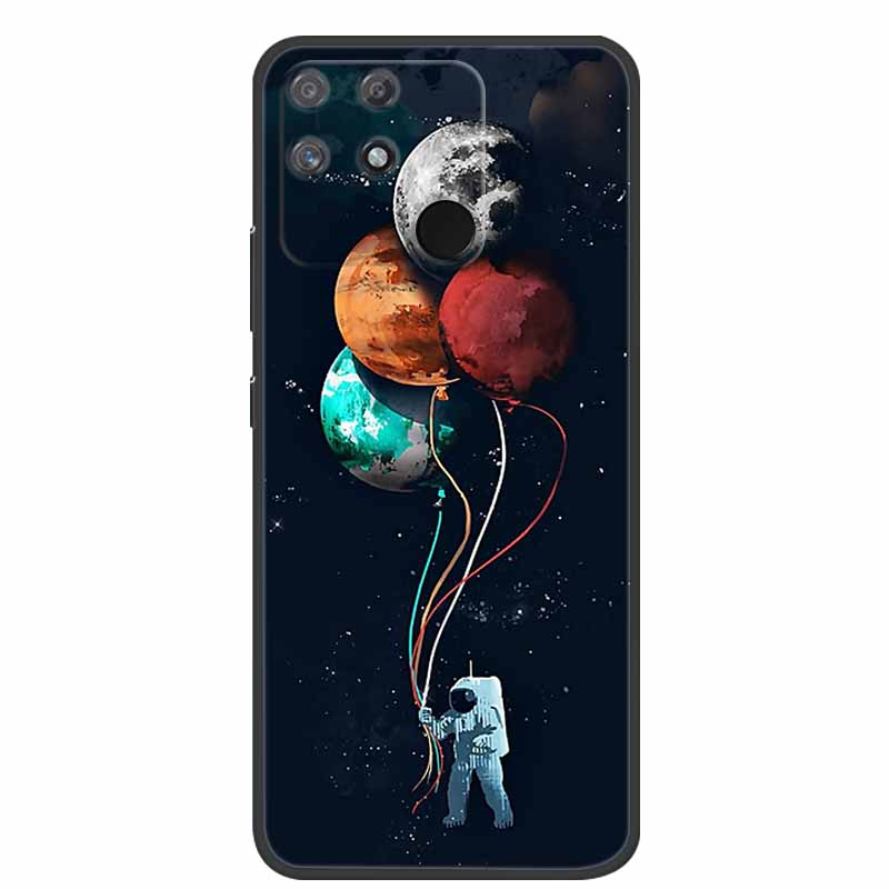 For Redmi 10C Case Redmi10C Black Soft Silicone Phone Case For Xiaomi Redmi 10C Back Cover Case Redmi 10 C Power Funda POCO C40