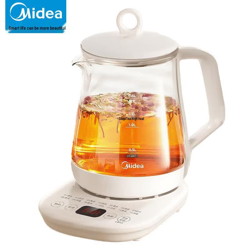 Midea 1.5L Smart Glass Health Pot & Tea Maker CN plug (adapter included)