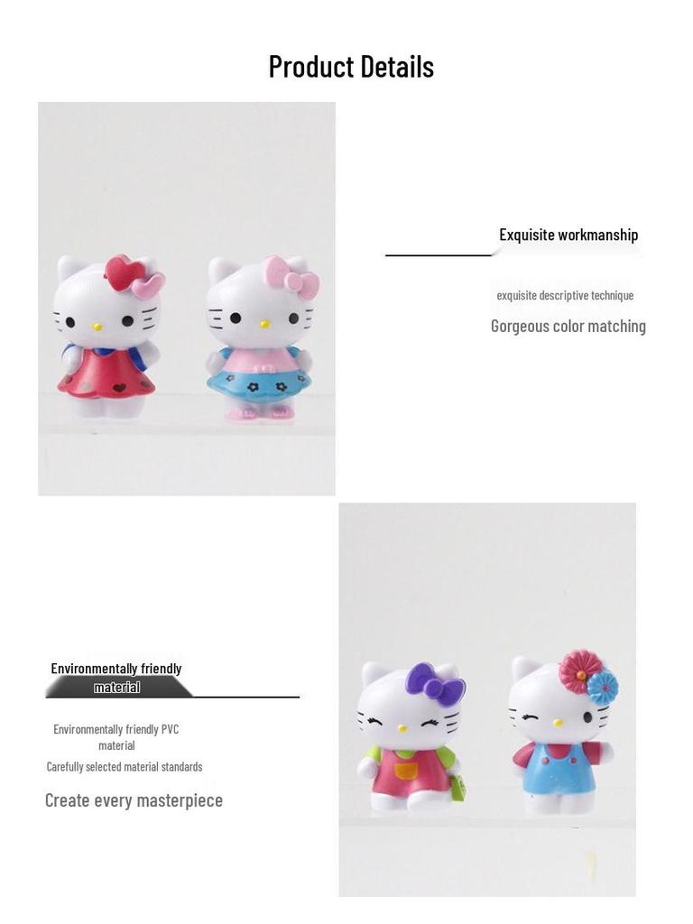 Kuromi My Melody Teeparty Sanrio Figur - DIY Tortendekoration