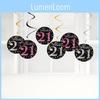 Elegant Black And Fuchsia Spiral Birthday Number Decor For 21st Party Celebrations