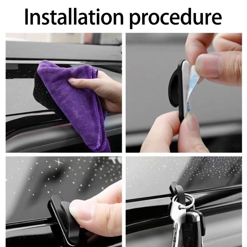 Plastic Car Hook Universal Mini Car Hook Interior Car Organizers Upgrades for family  Needing To Tidy Up Their Vehicle