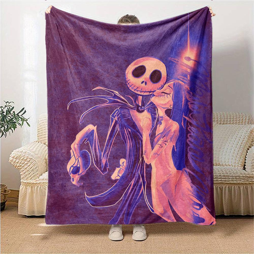 Nightmare Before Christmas Blanket Soft Throw Blanket For Home Bedroom Bed Sofa Travel Office Solid Christmas Blanket