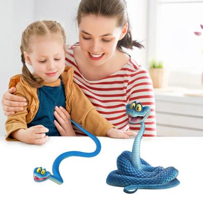 Yousheng Cartoon Blaue Schlange Spielzeug Realistische Bewegliche Schlangenfigur Schreibtisch Fidget Spielzeug Heim Büro Schreibtisch Dekoration Ornament Sammlerstück Geschenk