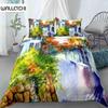 Oil Painting Landscape King Queen Duvet Cover Natural Scenery Bedding Set Teen Adult Floral Ocean Building Polyester Quilt Cover