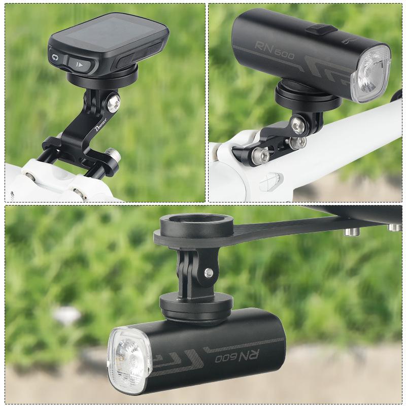 12345678Direction Adjustable Adaptor for Garmin Bryton Wahoo Computer Rear Radar Light Fits Magicshine Headlight Sports Camera