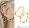 925 Silver Ear Needle Simple 10/15/25mm Hoop Earrings for Women Round Dangle Gold Earrings Fashion Korean Jewelry