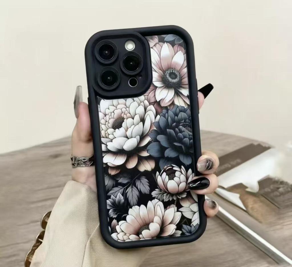 Retro flower lanyard for iphone17pro mobile phone case Apple 15/14pro/13promax new 12