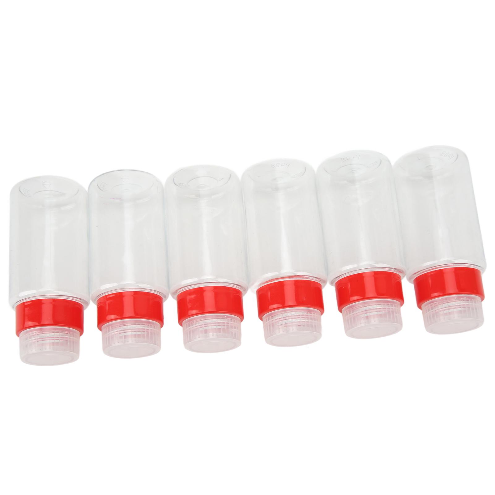 

6pcs Spice Jars Empty Seasoning Containers Portable Oil Liquid Condiments Bottles with Storage Bag for Outdoor Camping