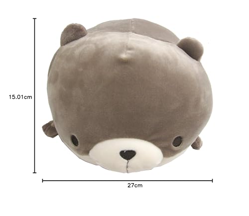 Livheart Bolster Cushion Marshmallow Aquamie Otter (Total Length Approx. 27cm) Fluffy and Squishy 68229-32