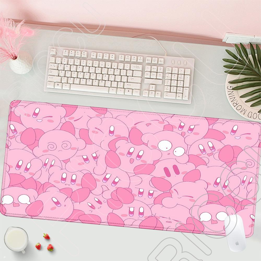 HD Printing Mouse Pad Laptop Extended protective Pad Computer Game Mousepad Cartoon K-Kirby PC Accessories Keyboard XXL Desk mat