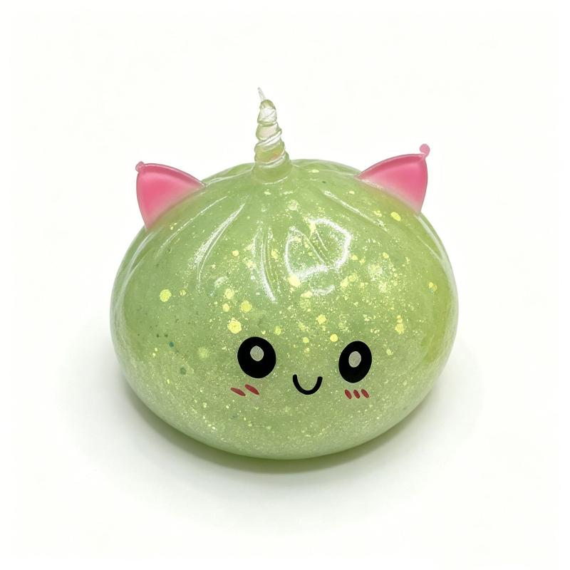 Stress Relief Fidget Toy 1 PCS Dreamy Music Steamer Bun Blind Box Soft Pinch for Adult Office Work Decompression Gift