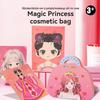 DIY Paper Art Craft Kits-3 in 1 Princess Makeup Kit with Diamond Painting Kits and Princess Dress Up Sticker Book Gifts for Girl