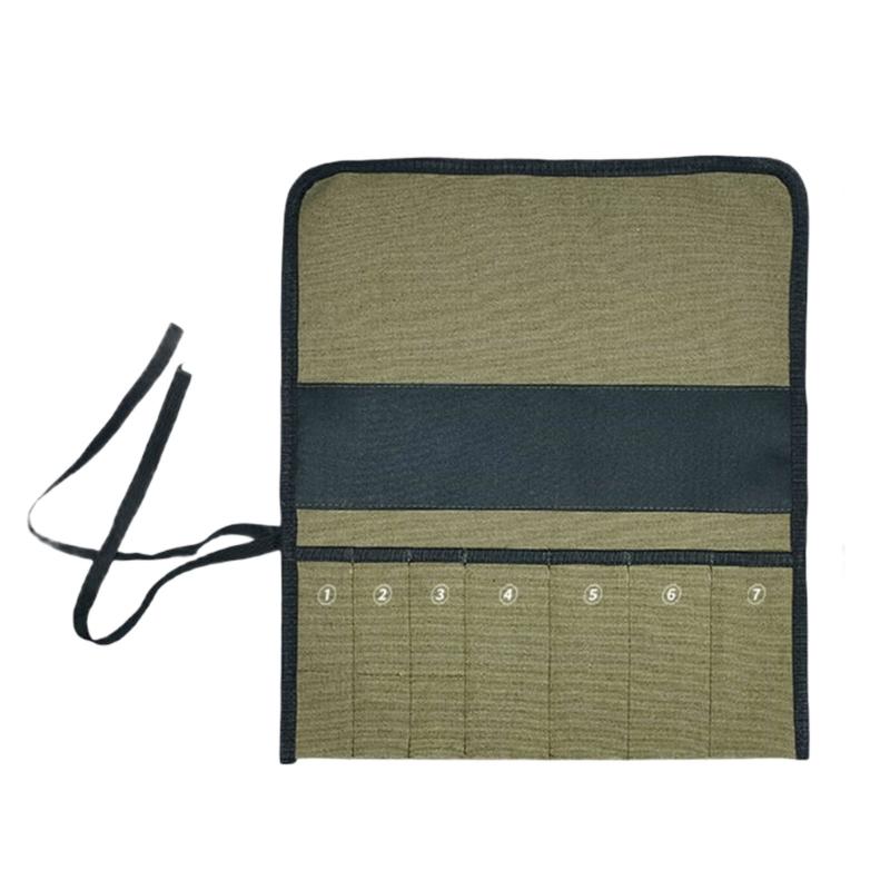 Sturdy Water resistant Tool Organizer Roll Up Pouch Foldable for Portable Storage Featuring Multiple Pockets Quick Access