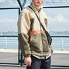 Li Ning Badfive Stand Collar Loose Lamb Fleece Warm Jacket Men Jacket Khaki AFDQ755-3