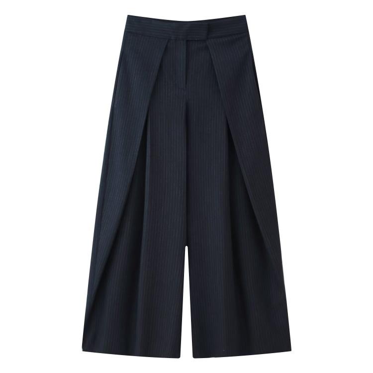Women's Fashion Versatile Pleated High-Waisted Casual Trousers