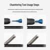 Alloy Deburring and Chamfering Tool for Metal, Wood, Plastic, and Cast Iron