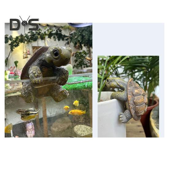 Želva Figurka Květináč Váza Objímač Květináč Závěsný Popínavá Želva Pryskyřice Zvíře Socha Socha Vnitřní Venkovní Zahradní Dekorace Ornament