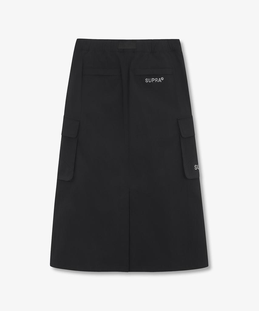 SUPRA Women'S Cargo Long Skirt (Black)