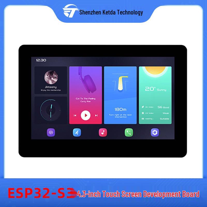 ESP32-S3 Touchscreen Dev Board with 4.3" LCD, LVGL, WiFi, Bluetooth Support