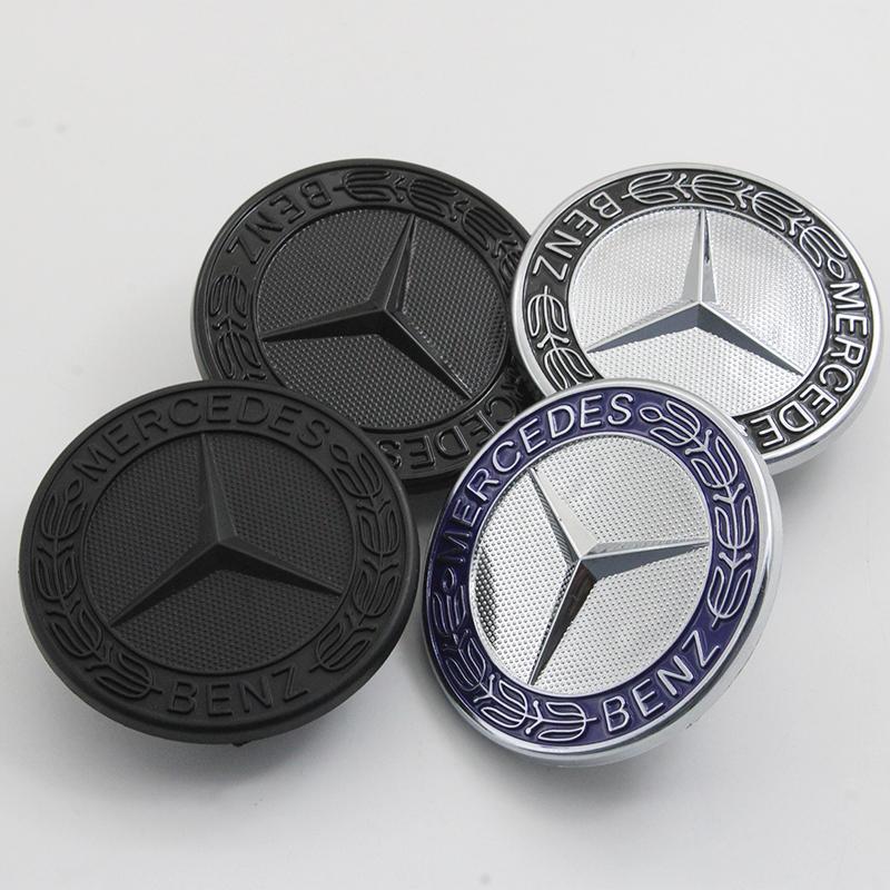 1pcs 57mm Car Front Hood Emblem Badge Bonnet For Mercedes Benz AMGW204 W205 W212 W213 W221 W177 W246 GLA GLC Car Accessories oo1