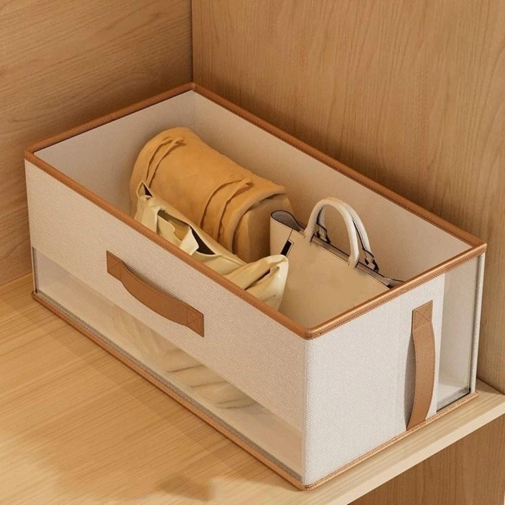 Non-Woven Fabric 5 Grids Handbag Storage Box Large Capacity Purse Storage Organizer Closet