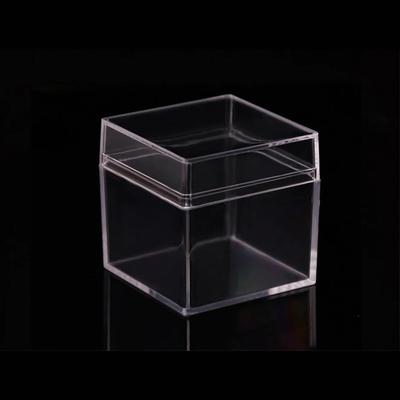 1PC Transparent Ps Plastic Square Packaging Box Cover The Top And Bottom Of The Food Grade And Candy Box