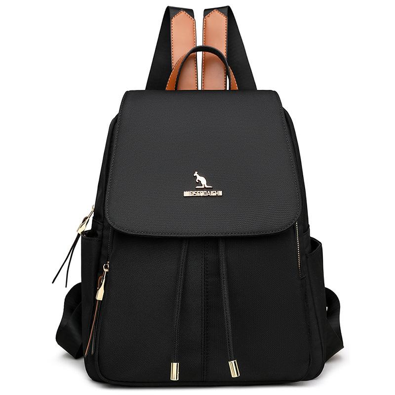 

Оксфордский рюкзак, женский рюкзак для путешествий на открытом воздухе, студенческий школьный рюкзак большой емкости чёрный