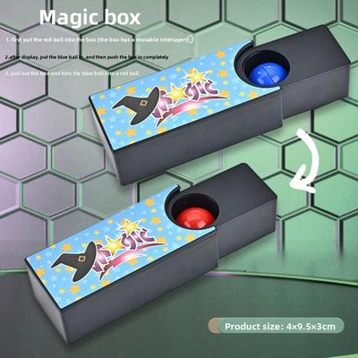Wonderful Magic Purple Magic Box Mystery Magic Show Magic Show Props Funny Trick Performance Magic Disappearing Box for Gifts