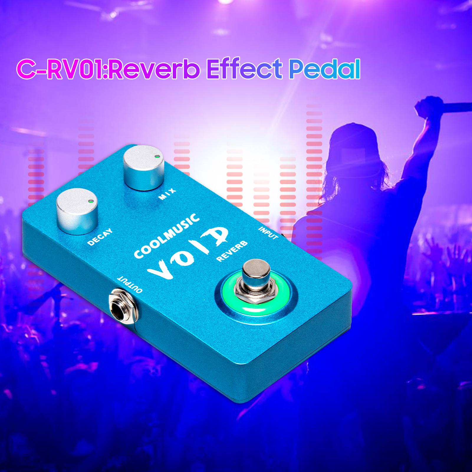 COOLMUSIC C-RV01 Мини-педаль реверберации Электрогитара Педаль эффектов Портативный — фото 9